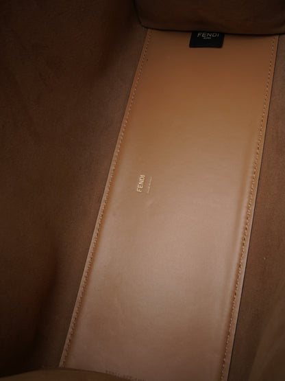 Fendi Sunshine  Brown Leather Medium