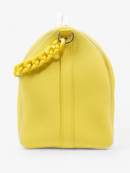 Louis Vuitton Keepall Bandouliere 50 Yellow / White Leather
