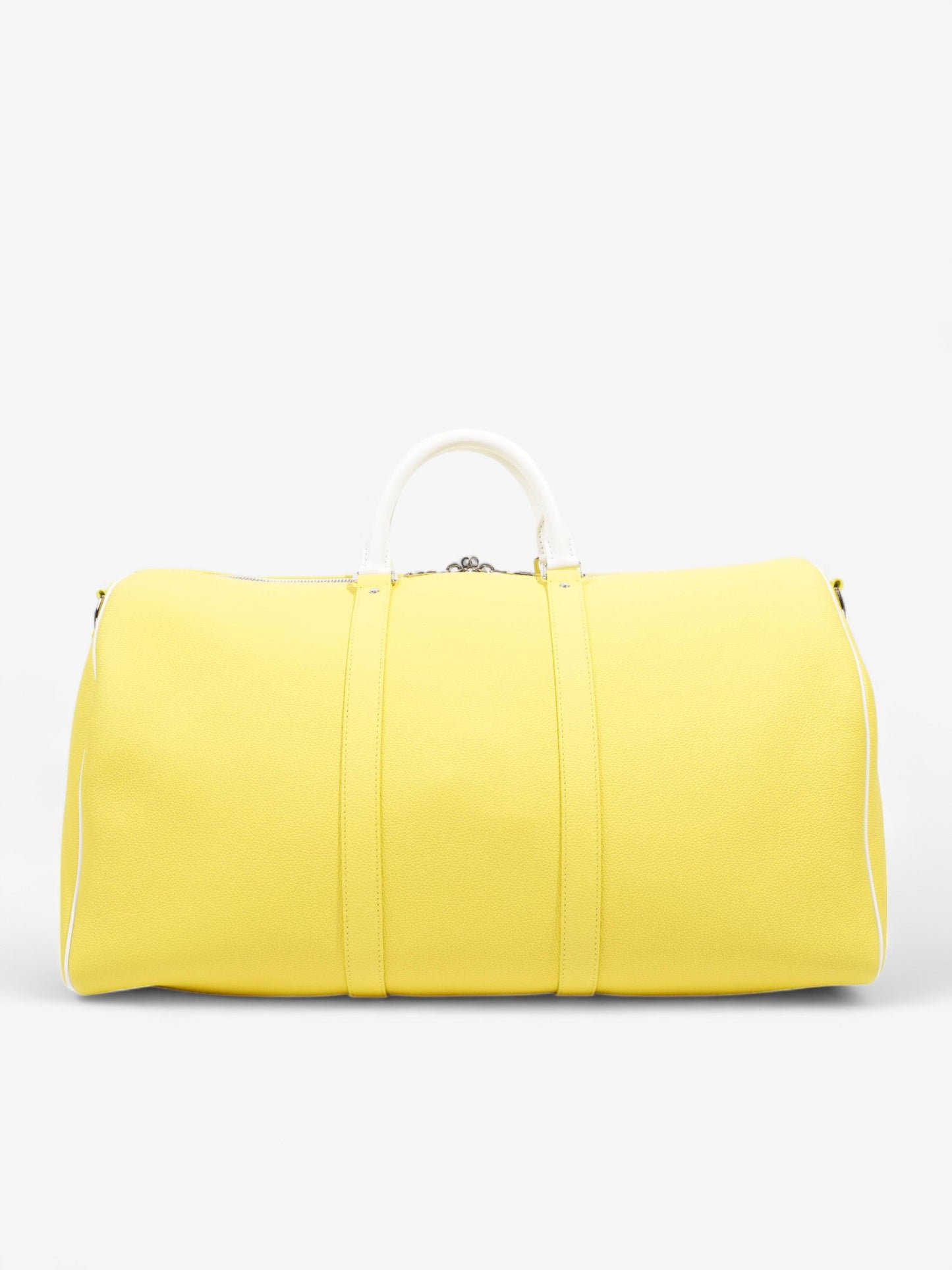 Louis Vuitton Keepall Bandouliere 50 Yellow / White Leather