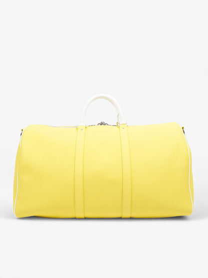 Louis Vuitton Keepall Bandouliere 50 Yellow / White Leather