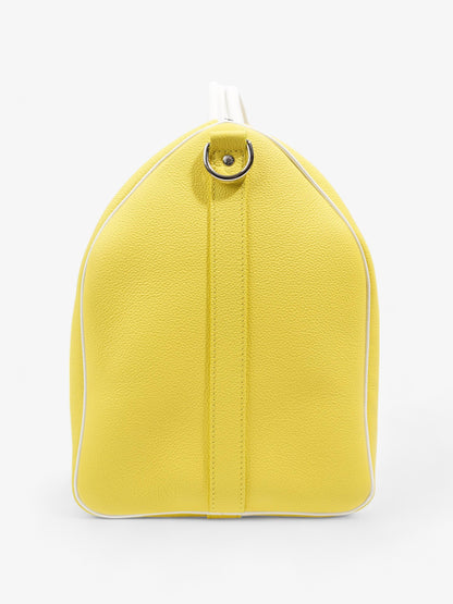 Louis Vuitton Keepall Bandouliere 50 Yellow / White Leather