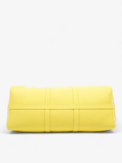 Louis Vuitton Keepall Bandouliere 50 Yellow / White Leather