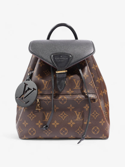 Louis Vuitton Montsouris  Monogram / Black Coated Canvas PM