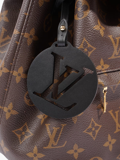 Louis Vuitton Montsouris  Monogram / Black Coated Canvas PM