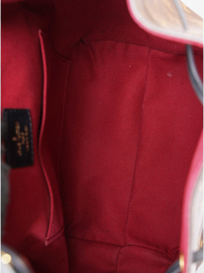 Louis Vuitton Montsouris  Monogram / Black Coated Canvas PM