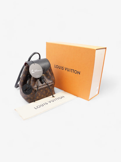 Louis Vuitton Montsouris  Monogram / Black Coated Canvas PM