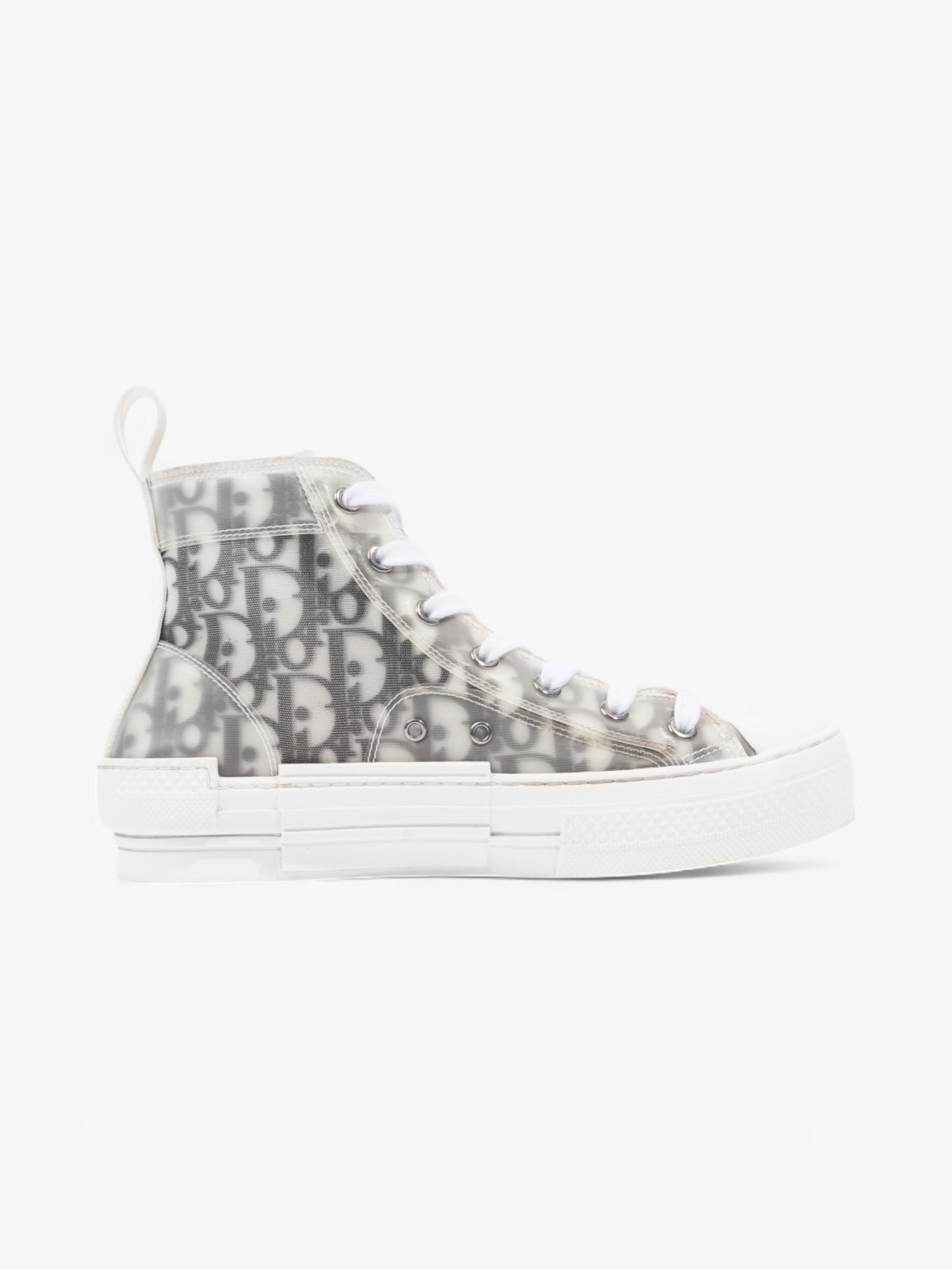 Christian Dior B23 High Top White / Black Canvas EU 37 UK 4