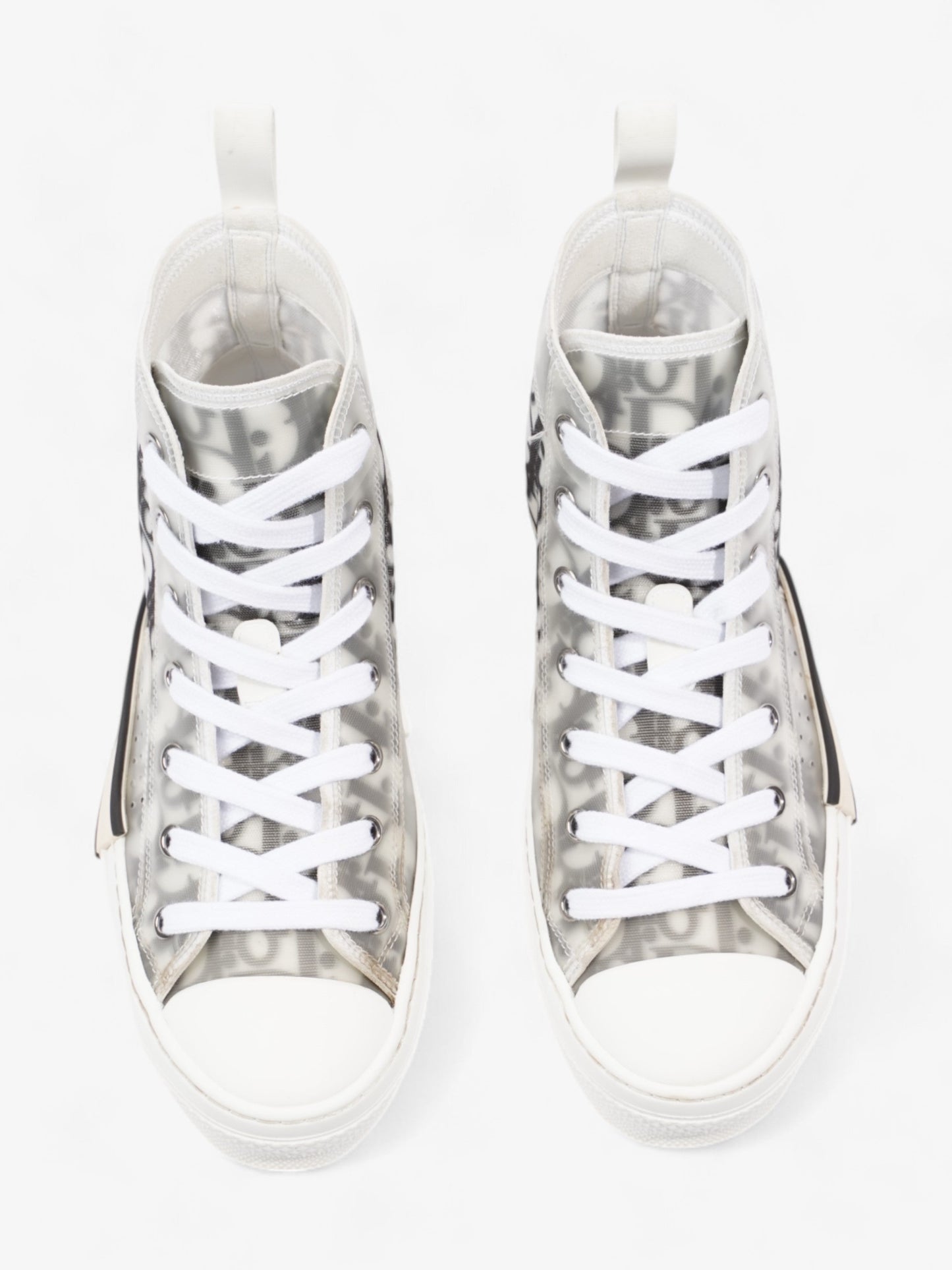 Christian Dior B23 High Top White / Black Canvas EU 37 UK 4