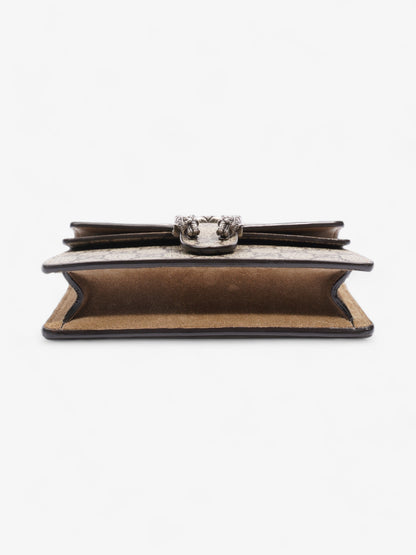 Gucci Dionysus Super Mini Beige And Ebony GG Supreme Coated Canvas