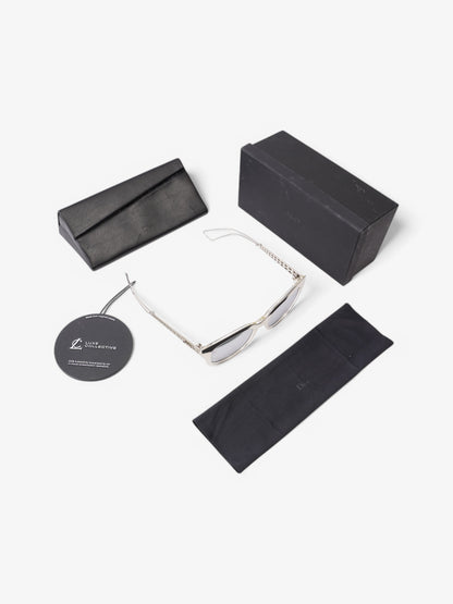 Christian Dior Mirror Sunglasses Silver 150mm