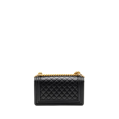 CHANEL Medium Boy Bag Caviar Black