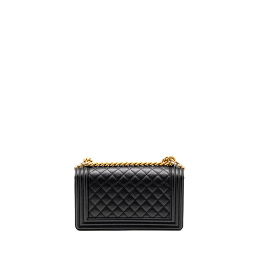 CHANEL Medium Boy Bag Caviar Black