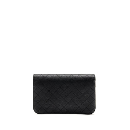 Chanel Paris-Cuba Thread Around Flap Bag With Chain Caviar Black L