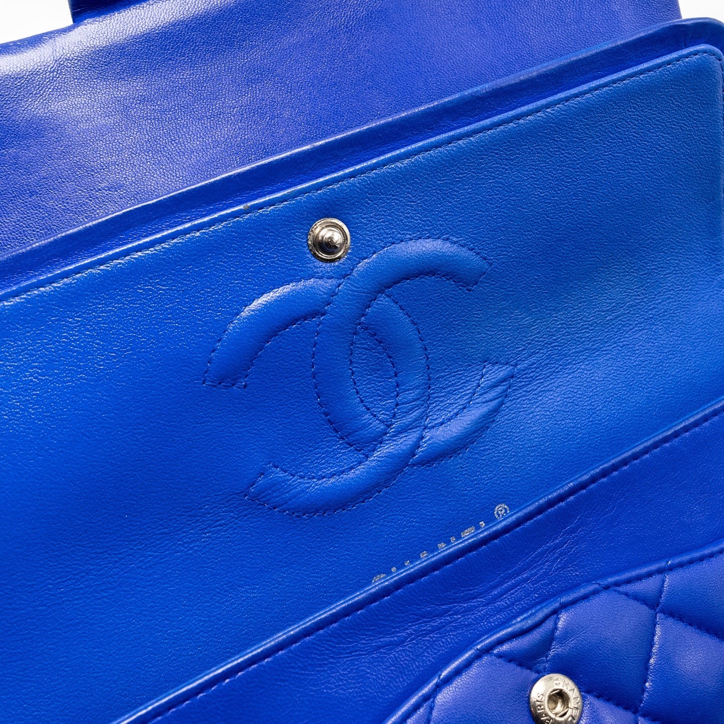 Chanel Medium Classic Double Flap Bag Lambskin Blue