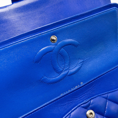 Chanel Medium Classic Double Flap Bag Lambskin Blue