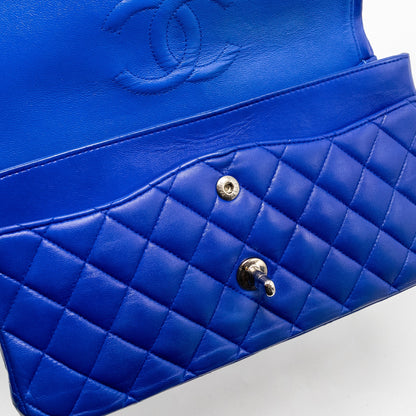 Chanel Medium Classic Double Flap Bag Lambskin Blue