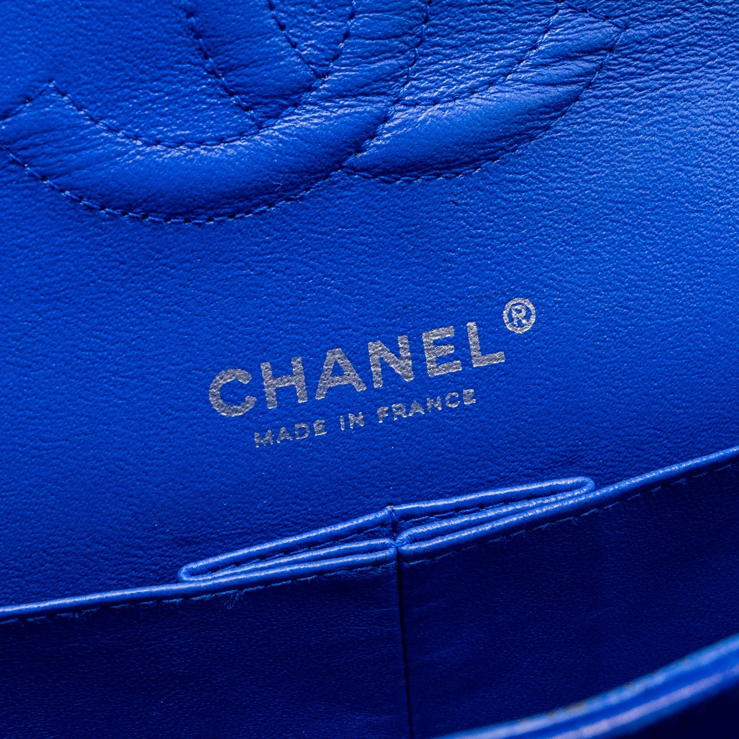 Chanel Medium Classic Double Flap Bag Lambskin Blue