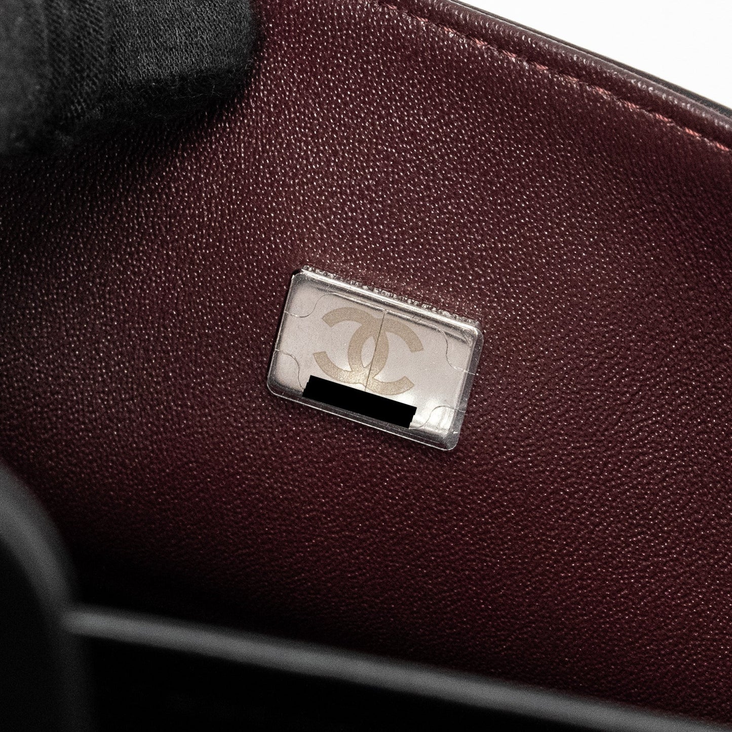 Chanel Medium Classic Double Flap Bag Lambskin Black  (Microchip)