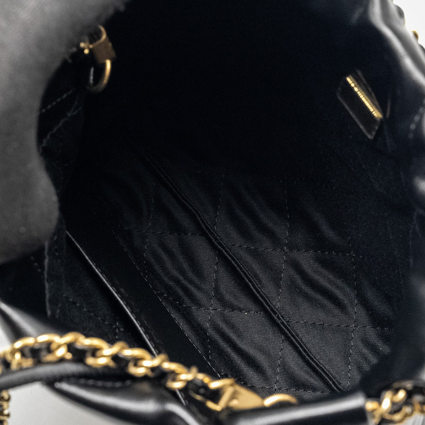 Chanel Mini 22 Bag Shiny Calfskin Black  (microchip)