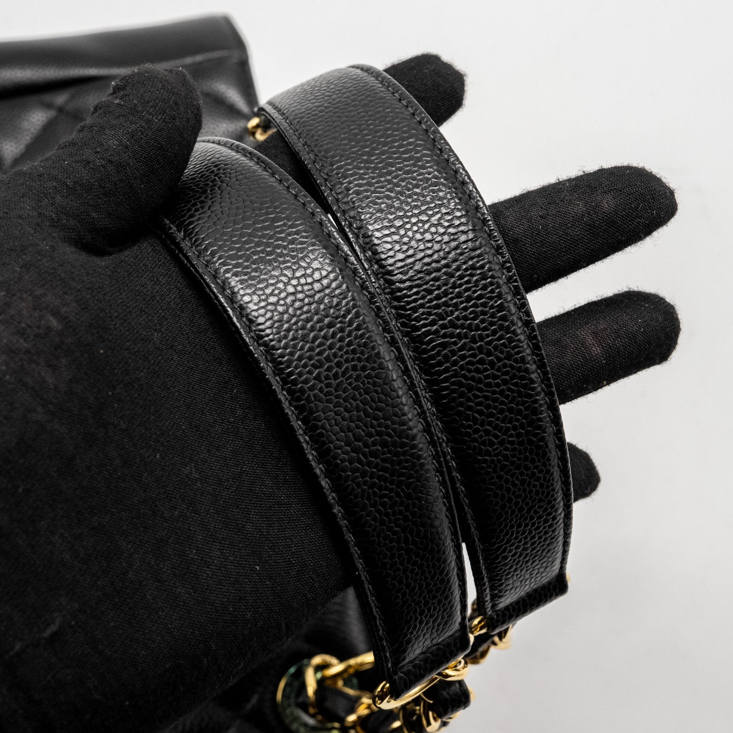 Chanel Petit Shopping Tote Bag Caviar Black