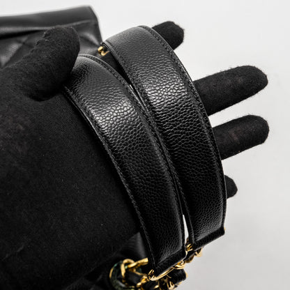 Chanel Petit Shopping Tote Bag Caviar Black