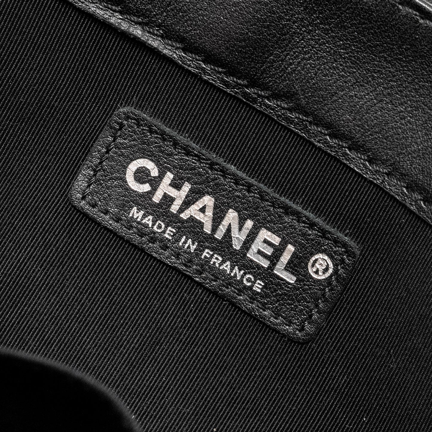Chanel Multi Chain Boy Bag Calfskin/Tweed Black