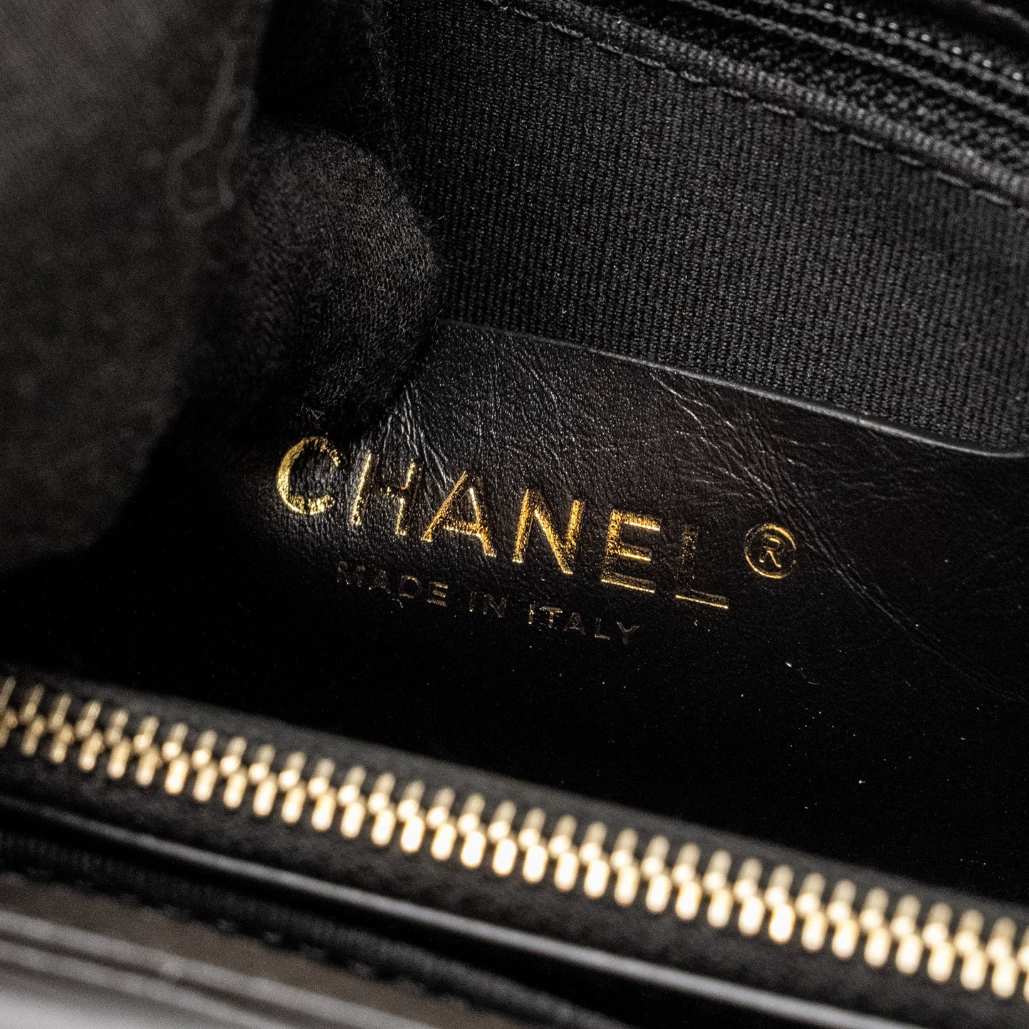 Chanel 23S Clutch Bag With Chain Calfskin Black Brush  (microchip)