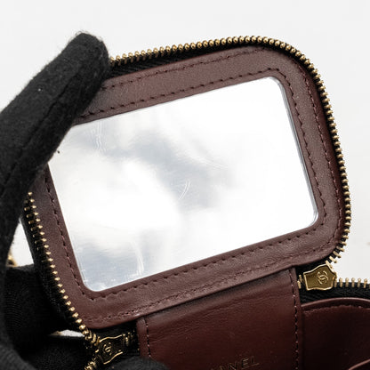Chanel Mini Vanity with Chain Caviar Black L (Microchip)