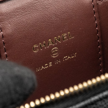 Chanel Mini Vanity with Chain Caviar Black L (Microchip)