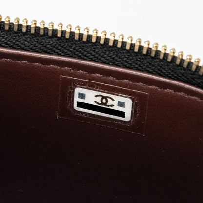 Chanel Mini Vanity with Chain Caviar Black L (Microchip)