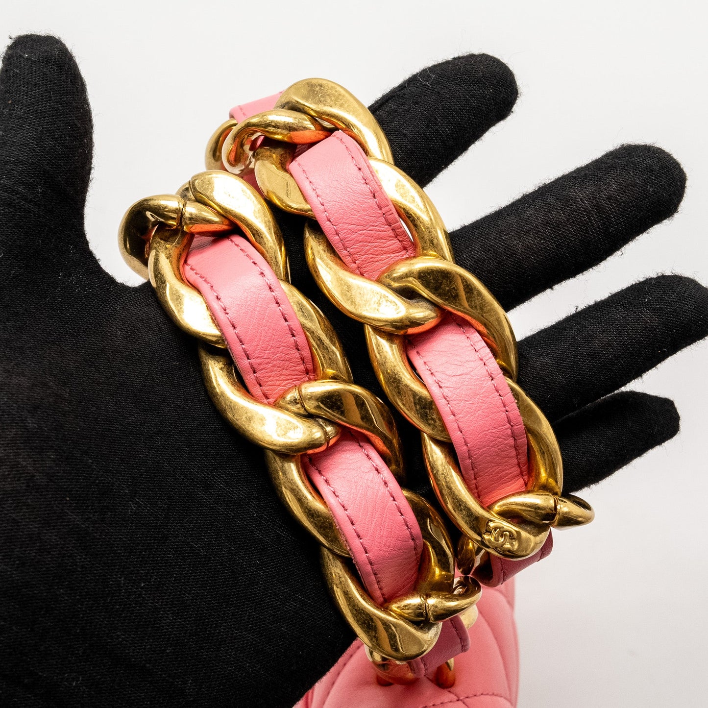 Chanel Mini Funky Town Flap Bag Lambskin Pink  (Microchip)