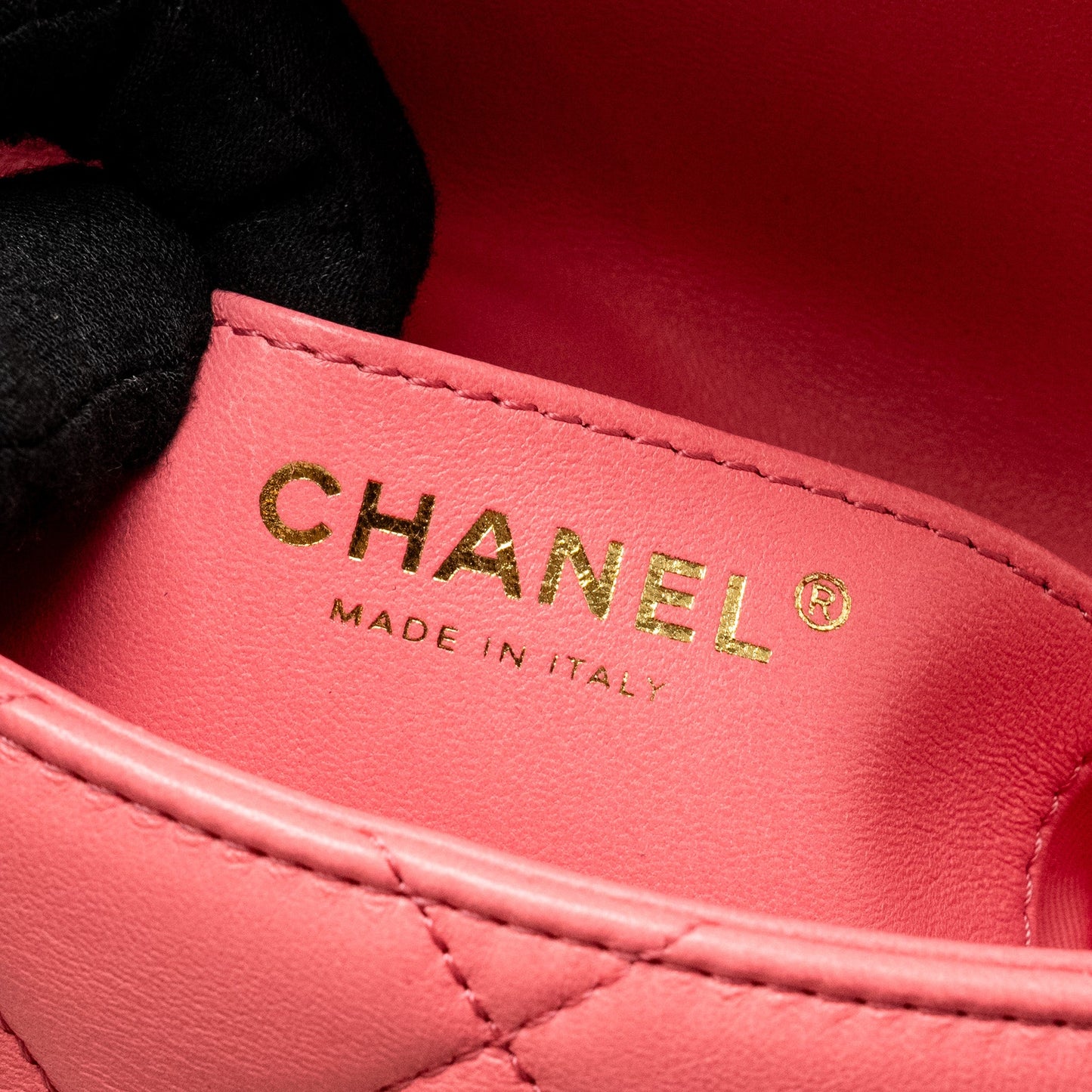 Chanel Mini Funky Town Flap Bag Lambskin Pink  (Microchip)