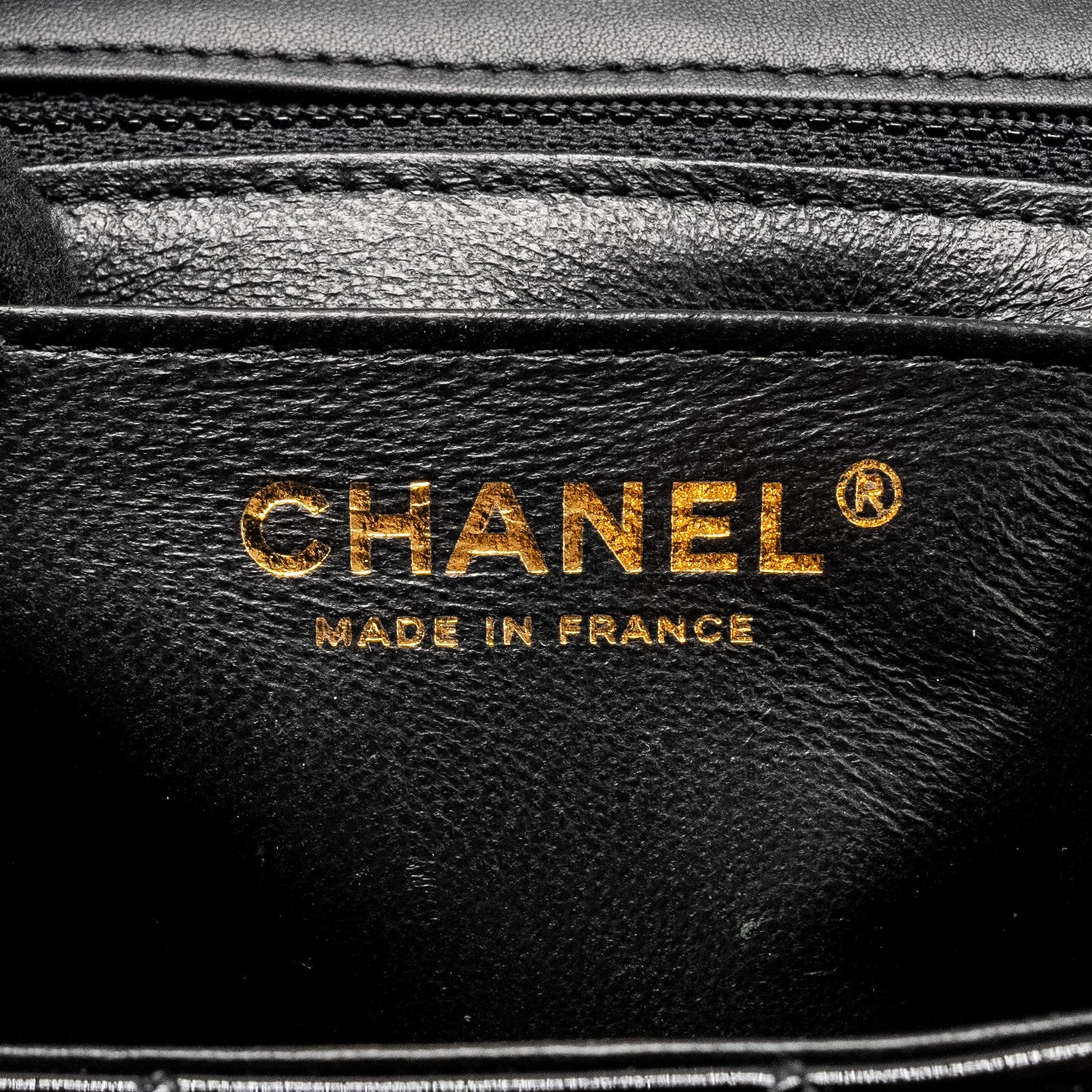 Chanel Mini Rectangular Flap Bag Patent Black L