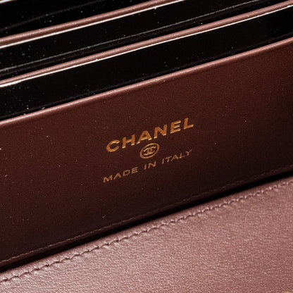 Chanel Long Vanity with Chain Caviar Black L (microchip)