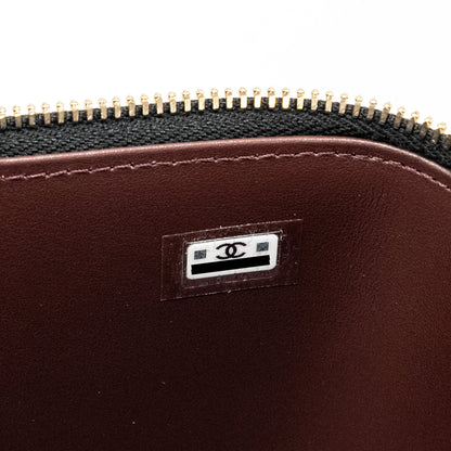 Chanel Long Vanity with Chain Caviar Black L (microchip)