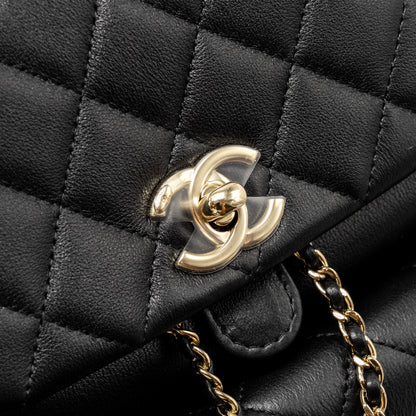 Chanel 23c Large Duma Backpack Calfskin Black L (microchip)