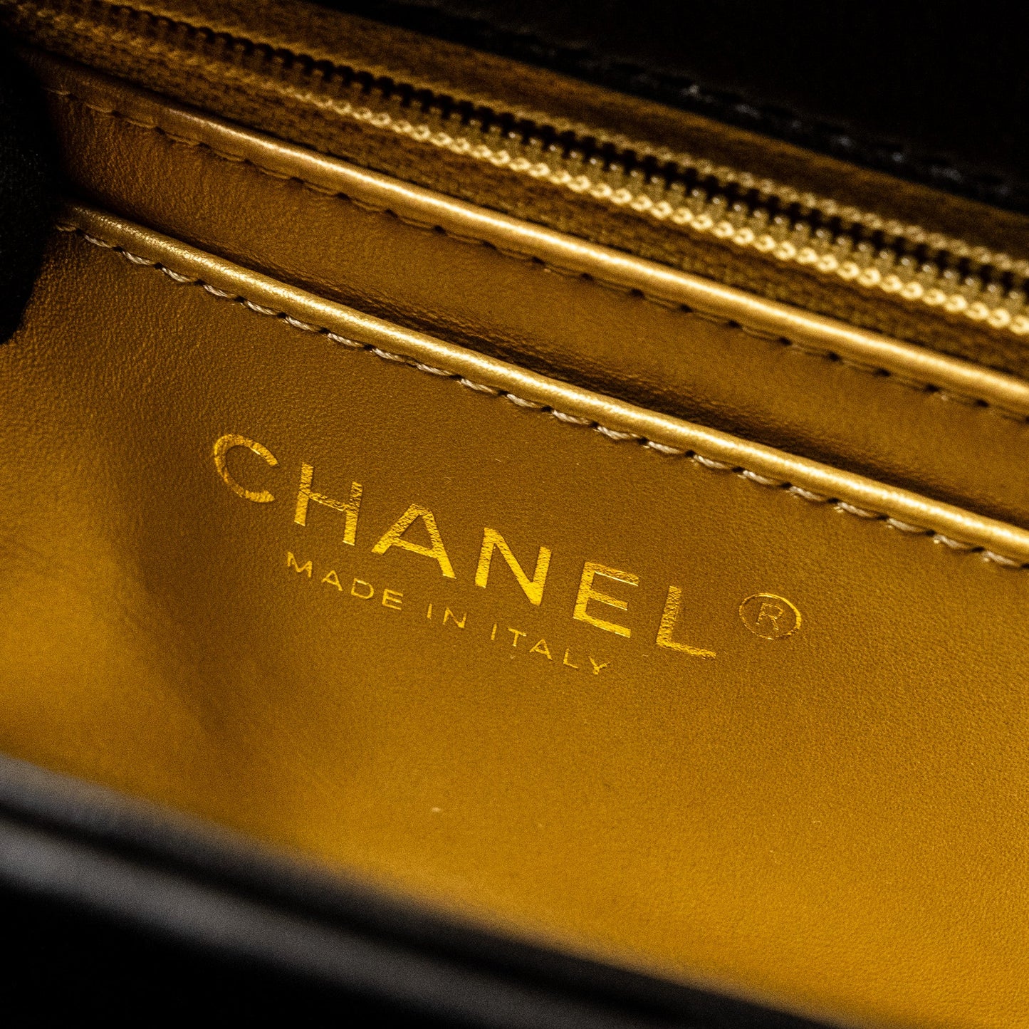 Chanel Pearl Crush mini Rectangular flap bag lambskin black  (microchip)