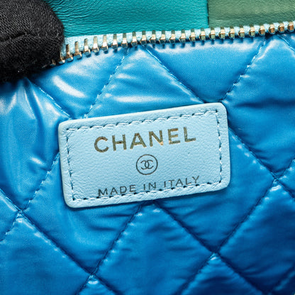 Chanel 17C Large Colourblock O-Case Clutch Lambskin Multicolour