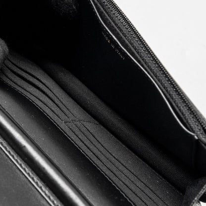 Chanel Boy Wallet on Chain caviar black  (Microchip)
