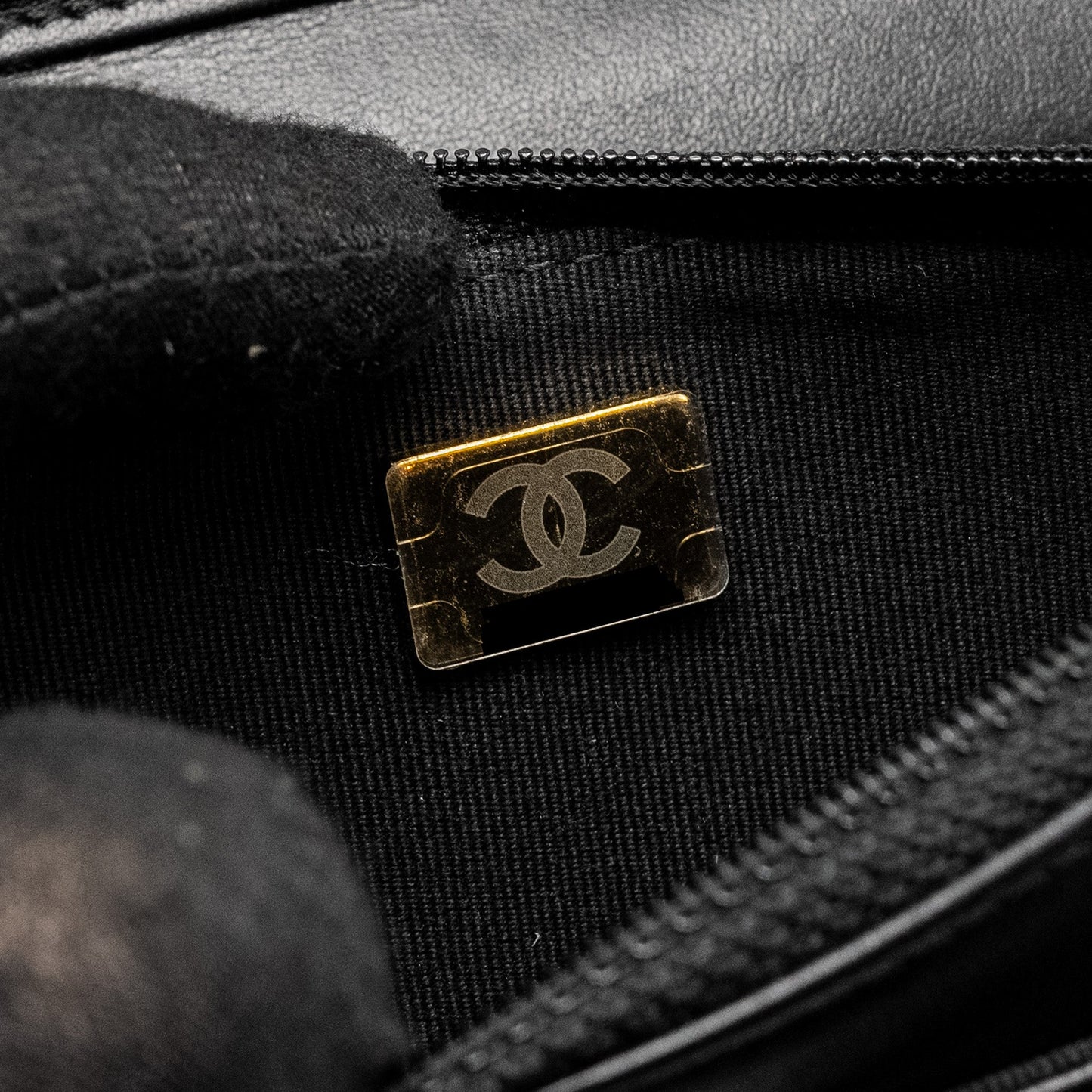 Chanel Boy Wallet on Chain caviar black  (Microchip)