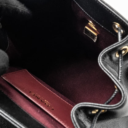 Chanel Affinity Backpack Caviar Black L (Microchip)