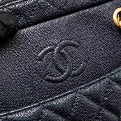 Chanel 18C CC Camera Bag Calfskin Navy