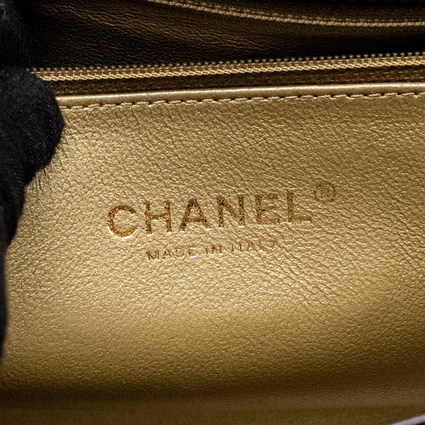 Chanel Limited Edition Quilted Flap Bag Shiny Calfskin Black