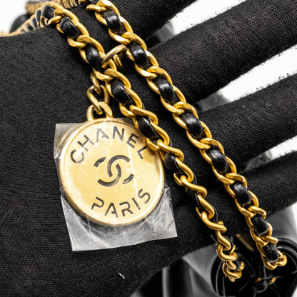 Chanel Mini 22 Bag Calfskin Black  (Microchip)