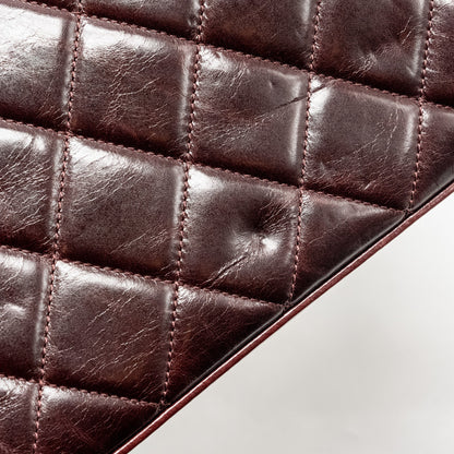 Chanel Perfect Edge Tote Bag Calfskin Burgundy