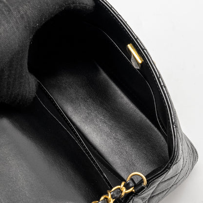 CHANEL 22K Retro Classic New Square Large Flap Bag Goatskin Black  (Microchip)