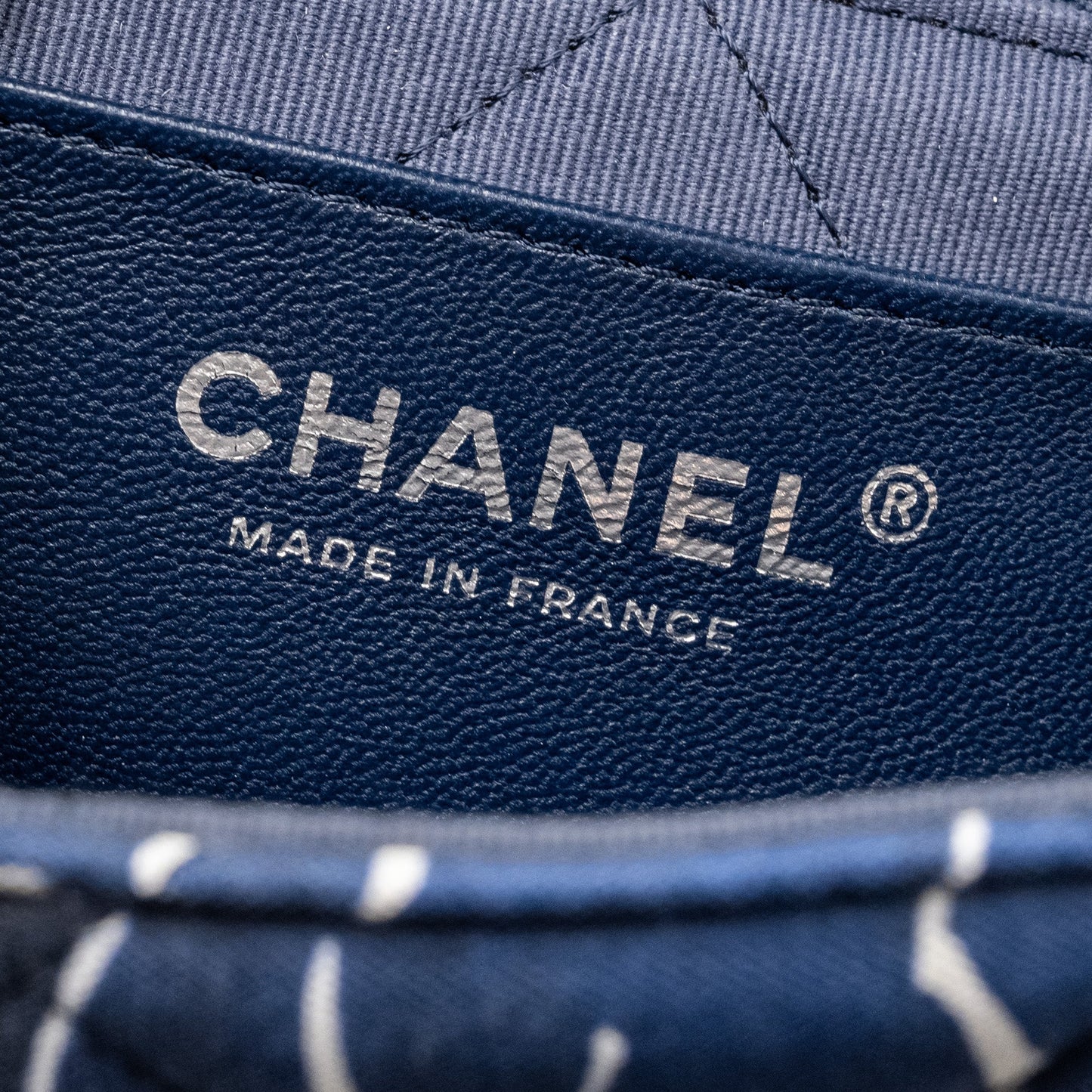 Chanel Medium Limited Edition Flora Printed Classic Flap Bag Silk Blue/WHITE  (Microchip)
