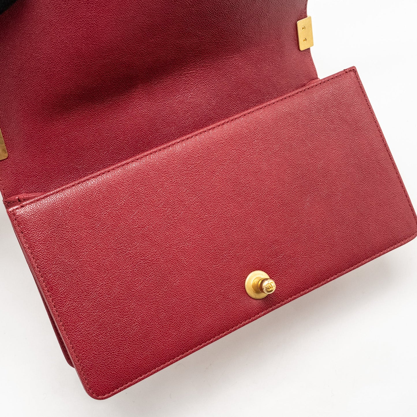 Chanel Medium Boy Bag Caviar Red