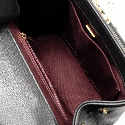 Chanel Small Business Affinity Caviar Black L (Microchip)