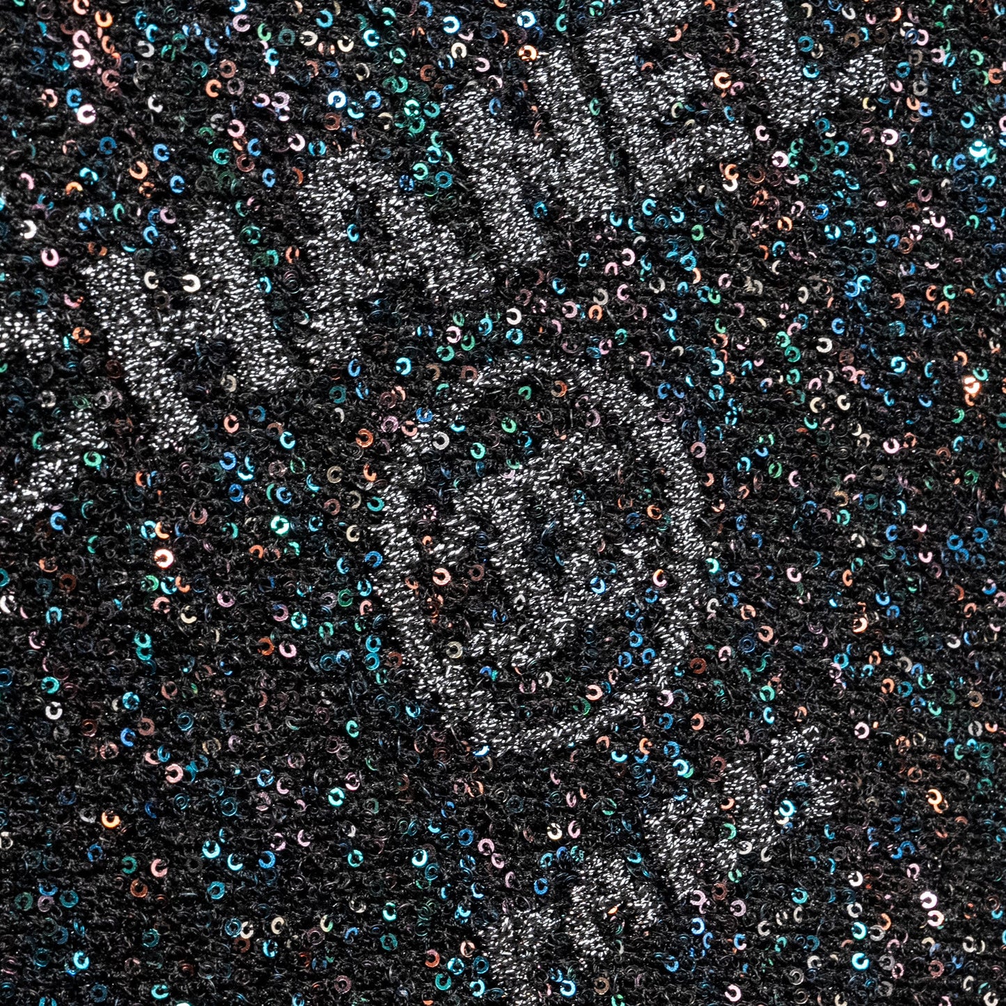 Chanel 20A Deauville Pouch Sequins/Calfskin Black/Multicolour